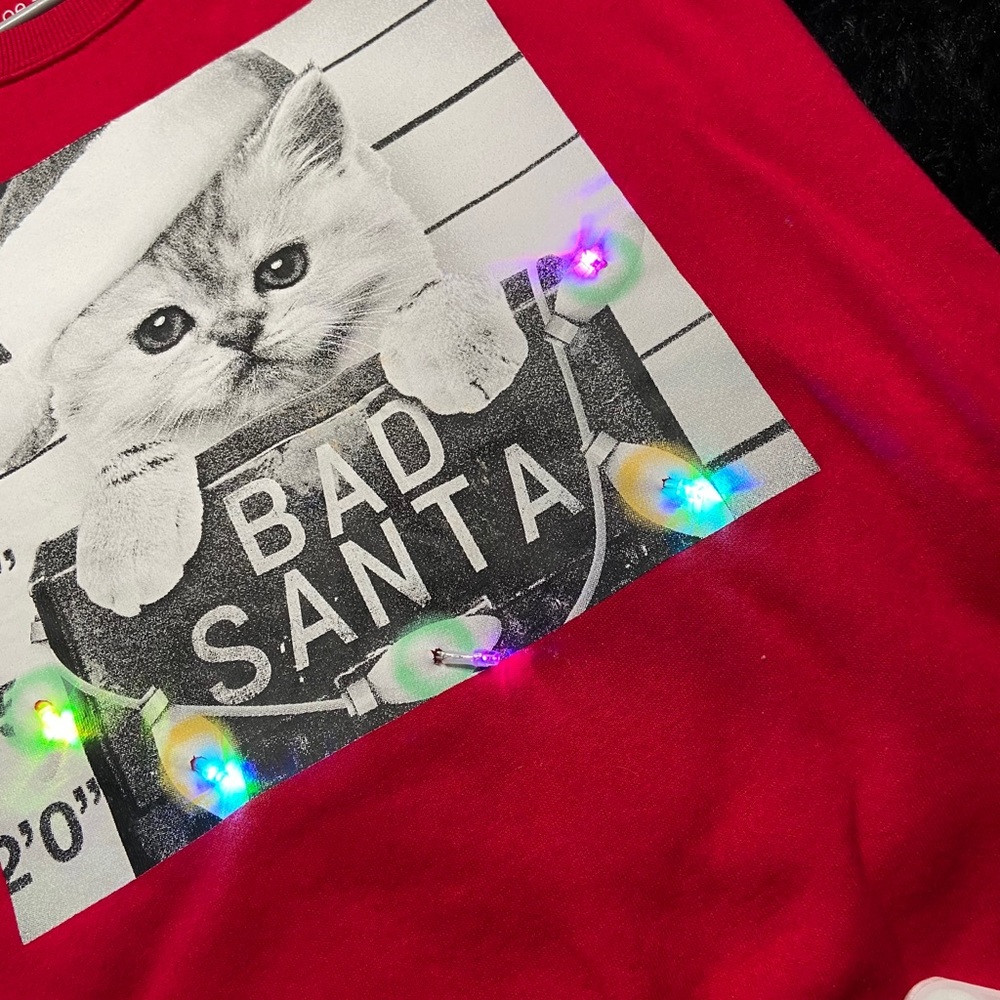 Light Up ‘Bad Santa’ Pullover View 3